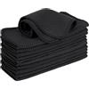 VIVOTE Mikrofasertücher Barista Tuch Schwarz Waffeltuch Spüllappen Waschbar Spültuch für Küche Dicke Haushalts Putzlappen Fusselfrei 20 cm X 20 cm 12 pezzi