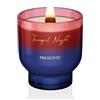 M&SENSE Candela Profumata 280g Notte Tranquilla con Stoppino Scoppiettante,75H Dura, Cera di Soia Non Tossico Aromaterapia Candele, Vetro Design Room Decor, Regalo di Lusso per Donne/Natale