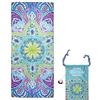 DJDEA Telo Mare Microfibra, Asciugatura Rapida Telo Mare - Coperta da Viaggio Leggera Mandala Bohémien Grande Asciugamano Spiaggia 180x80cm Telo Spiaggia Uomo e Donna