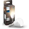 Philips Hue White Sferetta Smart LED, Attacco E14, 5.7W, Luce Bianca Calda, Dimmerabile, Controllo con Bluetooth e Hue App, Funziona con Alexa, Google Assistant e Apple HomeKit