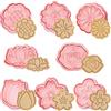 YeahBoom 8 Pezzi Tagliabiscotti,3D Pressable Formine per Biscotti,Tagliabiscotti 3D,Stampi Biscotti Plastica,Stampo Biscotti Natalizi per Decorare Biscotto Dolci Torta,Set Formine per Biscotti