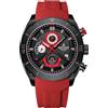 NAVIFORCE Orologio cronografo da uomo, impermeabile, cinturino in morbido silicone, sportivo, al quarzo, con data automatica, Bbr, Cinturino