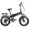 K KAISDA K2P-PRO Bicicletta Elettrica Pieghevole da 20 Pollici con Batteria Rimovibile 48V15Ah e motore, Fat Tire Electric Mountain Bike E-Bike per neve e Strade di Montagna.