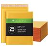Quality Park Bubble Mailers, 8,25 x 11 buste di spedizione, buste imbottite in carta kraft marrone resistente, chiusura staccabile, 25 per scatola (QUA85759)