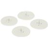 Laurel - Laurel punaise, diametre: 30 mm, couleur: blanc, 4 Pezzi
