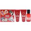 DSQUARED2 Red Wood EDT 50 ml + SG 50 ml + BL 50 ml (woman)