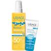 URIAGE DUO Spray Idratante Bambini Spf 50+ & Crema Lavante - Spray solare corpo alta prot.