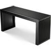 BAM BOO BOX Panca da Ingresso in Bambù Nero - Panca in Legno Moderna 90x33x43cm, Panca da Camera da Letto e Corridoio, Panchina da Interno in Legno Naturale, Ideale come Panca per Ingresso | Capacità 250kg