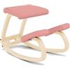Varier Variable Balans Sedia Ergonomica Legno Naturale/Rosa Movimento Naturale Postura Ufficio Casa Studio 10 Anni Garanzia Qualita