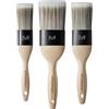 Maverick Set di 3 pennelli professionali a taglio dritto, con testa in Memex e legno FSC, 3 pezzi, 3,8 cm, 5,1 cm, 6,3 cm