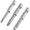 Trend Snappy Set di 3 inserti Robertson Square Drive, lunghezza 50mm, compatibile con mandrino rapido, misure No.1, No.2, No.3, SNAP/SQ/123