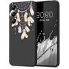 SEHEYA Cover Compatibile con Samsung Galaxy A55 5G Custodia Nero Morbido Opaco Silicone TPU Bordo Piatti con Disegni Acchiappasogni Sottile Caso Motivo Fantasia Protettiva Slim Case