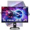 TITAN ARMY 27 Monitor Gaming 240Hz 2K, FAST IPS, QHD 2560 x 1440p Vertical Monitor, 1ms GTG, HDR400 134% sRGB, FreeSync y G-sync Monitor de Computer, Cuidado de Los Ojos, VESA, DP, HDMI, P2710S