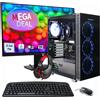 Hyrican PC/Workstation Hyrican MegaDeal Gaming-PC Draco XD SET2481 7373 + MSI PRO MP273ADE Maus, Tastatur & Headset [SET02481]