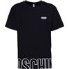 Moschino T-Shirt Uomo V1A10712 Tshirt in Cotone (IT, Testo, XL, Regular, Regular, Nero)