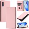 DENDICO Cover per Samsung Galaxy A70, Custodia in PU Pelle Portafoglio con Blocco RFID, Chiusura Magnetica Cover per Samsung A70, Rosa