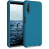 kwmobile Cover per Samsung Galaxy A7 (2018) Custodia - Back Case per Smartphone in Silicone TPU - Protezione Gommata - petrolio matt