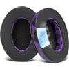 SOULWIT Cuscinetti Ricambio in Gel Refrigerante per ATH M50X/M40X, HyperX Cloud I/II/III/Pro/Flight/Alpha, SteelSeries Arctis 3/5/7/9X/Pro, Sony MDR 7506, Turtle Beach Stealth 420X/600