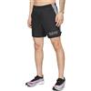 Nike Challenger 7In Pantaloncini Sportivi, Nero (Black/Reflective Silv), L Uomo