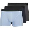 JACK & JONES JACK&JONES JACPHILIP Bamboo Trunks 3 Pack Boxer a Pantaloncino, Asphalt/Pack:Glacier Lake-Navy Blazer, M (Pacco da 3) Uomo