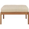 Ethnicraft - Pouf per esterno Jack outdoor - Beige - Tessuto in polipropilene - Designer Jacques Deneef