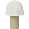 Ferm Living - Lampada senza fili ricaricabile Frill - Beige - Ferro laccato
