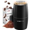 Clatronic Macinacaffè elettrico Clatronic® | per 60 g di chicchi di caffè | Grado di macinatura variabile | 150 W | Lame in acciaio inossidabile | Accessorio per macchina da caffè espresso moka | KSW 3806