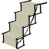 Kedia Scaletta per cani pieghevole - Rampa auto cane - Scala cane - Rampe di accesso per cani piccoli e grandi, corrimano per cani portatile per auto (Beige)