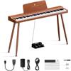 TERENCE P10 Pianoforte Digitale 88 Tasti per Principianti, Studenti & Intrattenimento Domestico | Sistema a 3 Pedali, Altoparlanti Stereo 20W, Doppia Uscita Cuffie