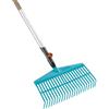 Gardena Rastrello combisystem: rastrelliera in plastica di alta qualità, delicata sul prato, manico in legno in legno certificato FSC 100 per cento, larghezza di lavoro 43 cm (3020-23)