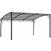 Gecheer Gazebo,Pegolato,Pergola,Padiglione,Parasole,da Giardino,in Tessuto,Colore Crema,Struttura in Acciaio,4x3x2,55 m,Gazebo da Giardino con Struttura in Acciaio,Gazebo da Parete