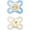 MAM Original Start Night Succhietto 0-2 mesi, Set da 2 ciucci, Azzurro