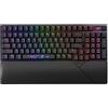 ASUS ROG Strix Scope II 96 Wireless - Tastiera meccanica da gioco - tri-modalità, comandi multifunzionali, switch e stabilizzatori ROG NX Snow e Hot-swap, 3 angoli di inclinazione e poggiapolsi,