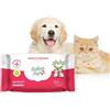 Italian Pet - Salviette Clorexidina Plus - Salviettine Disinfettanti Umidificate alla Clorexidina per Pulire Zampe e Pelo di Cani e Gatti - Confezione 40 Salviette Monouso, 30x20 cm, Nuova Formula