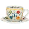 THUN Tazza colazione con piattino in porcellana Eolia