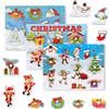 THE TWIDDLERS - 3 Puzzle di Legno con Chiodini per Bambini con Simpatici Disegni di Babbo Natale, Renna, Elfo, Albero di Natale, Giocattolo regalo per Feste per Bambini - 30cm x 22cm