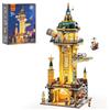 FUNWHOLE Set di Mattoncini per Costruzione con Luci per Osservatorio Steampunk - 2744 Pezzi Modello di Costruzione Meccanica Modulare in Stile Vittoriano per Adulti e Amanti dello Steampunk