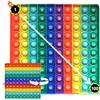 LYSHOOCE Giocattolo Antistress Push Pop,pop it bambini,l'arcobaleno popit Gioco,poppit Giocattoli per ridurre lo Stress dei Bambini e Degli Adulti,pop it baby,Alleviare lo stress e rilassarsi
