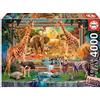 Educa - Puzzle da 4000 pezzi per adulti | Savana Venendo alla vita. Misura: 136 x 96 cm. Include servizio pezzi mancanti. Consigliato a partire dai 14 anni (19285)