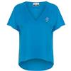 SSC Napoli T-Shirt Donna Azzurra, EA7, Prodotto Ufficiale, Linea Donna, scollo a V, XS