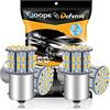 Defvnsy Bianco caldo brillante 3000K 1156 BA15S 1141 1003 7506 50-SMD Lampadine LED per 12V luci di retromarcia, auto Camper RV Caravan Illuminazione interna P21W Lampadine (Confezione da 4)