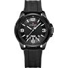 NAVIFORCE Orologio da polso analogico al quarzo, impermeabile, per studenti, ragazzi, uomini, cinturino in silicone, data-settimana, Nero e bianco, casual sport