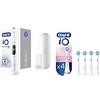 Oral-B iO 7n Go Electric Spazzolino Elettrico Pulizia Professionale, Sbiancante Denti, Protezione Gengive & iO Testine Spazzolino Elettrico, Confezione da 4 pezzi, Gentle Care
