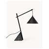 Westwing Collection Lampada da tavolo grande con base in marmo Reyna - Nero