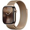 Apple Watch Series 10 GPS + Cellular 46mm Gold Titanium Case with Gold Milanese Loop - M/L