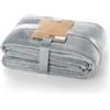 DecoKing Coperta in Pile 150 x 200 cm Super Morbida Calda e Leggera Plaid Mic Argento