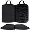 Dokeno Cuscino Gel per Sedia, Cuscino Portatile in Gel, Cuscino Pieghevole per Sedersi 47 x 32 cm, Cuscino in Gel per Sedia a Rotelle, Sedia da Ufficio, Auto, Ufficio, Casa, Viaggio