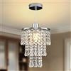 AHXIAOZN Mini Lampadario Di Cristallo Plafoniera Piccola, E27 Lampadari moderni di cristallo a soffitto, 3 Livelli Gocce di Pioggia Lampadario di Cristallo Per Camera Da Letto Corridoio Soggiorno