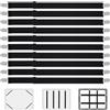 KOXXIAMOQ 10 Pz Clip Ferma Lenzuola, Fermagli per Lenzuolo Elastici Regolabili Fino a 130 cm, Tenditori per Lenzuola, Clip Lenzuolas per Letto, Materasso, Divano, Coprimaterassi (Nero)