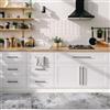 CREARREDA Tappeto cucina 240x50cm Whispering Stone vinile antiscivolo e lavabile Passatoia cucina in vinile, lavabile 100% made in Italy